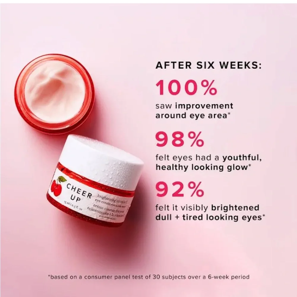 FARMACY Cheer Up Brightening Vitamin C Eye Cream w/ Acerola Cherry 0.5oz $45 NIB